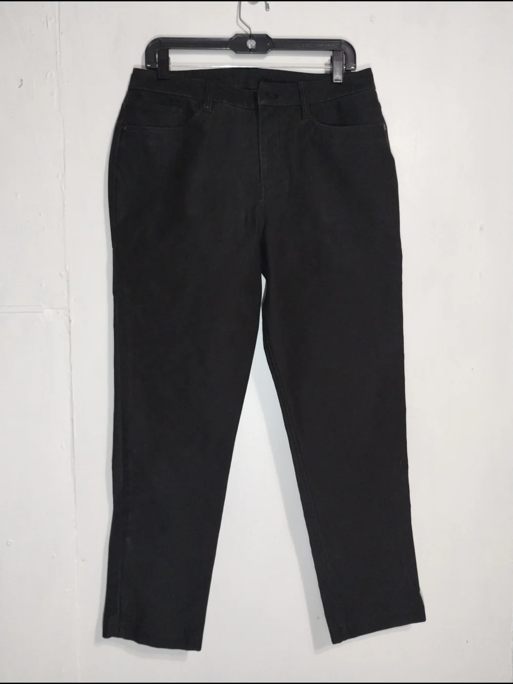 Women's Black Casual Pants - Classic Straight Fit
